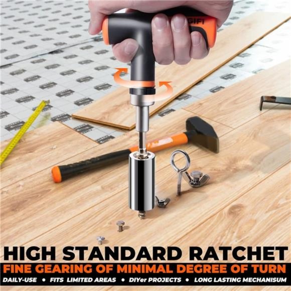 Christmas Gifts for Men StockingStuffers for Men,Ratcheting T-Handle Screwdriver - Picture 7 of 7